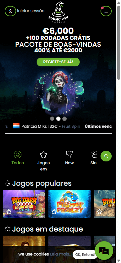 Magic Win Casino Screenshot für Mobilgeräte